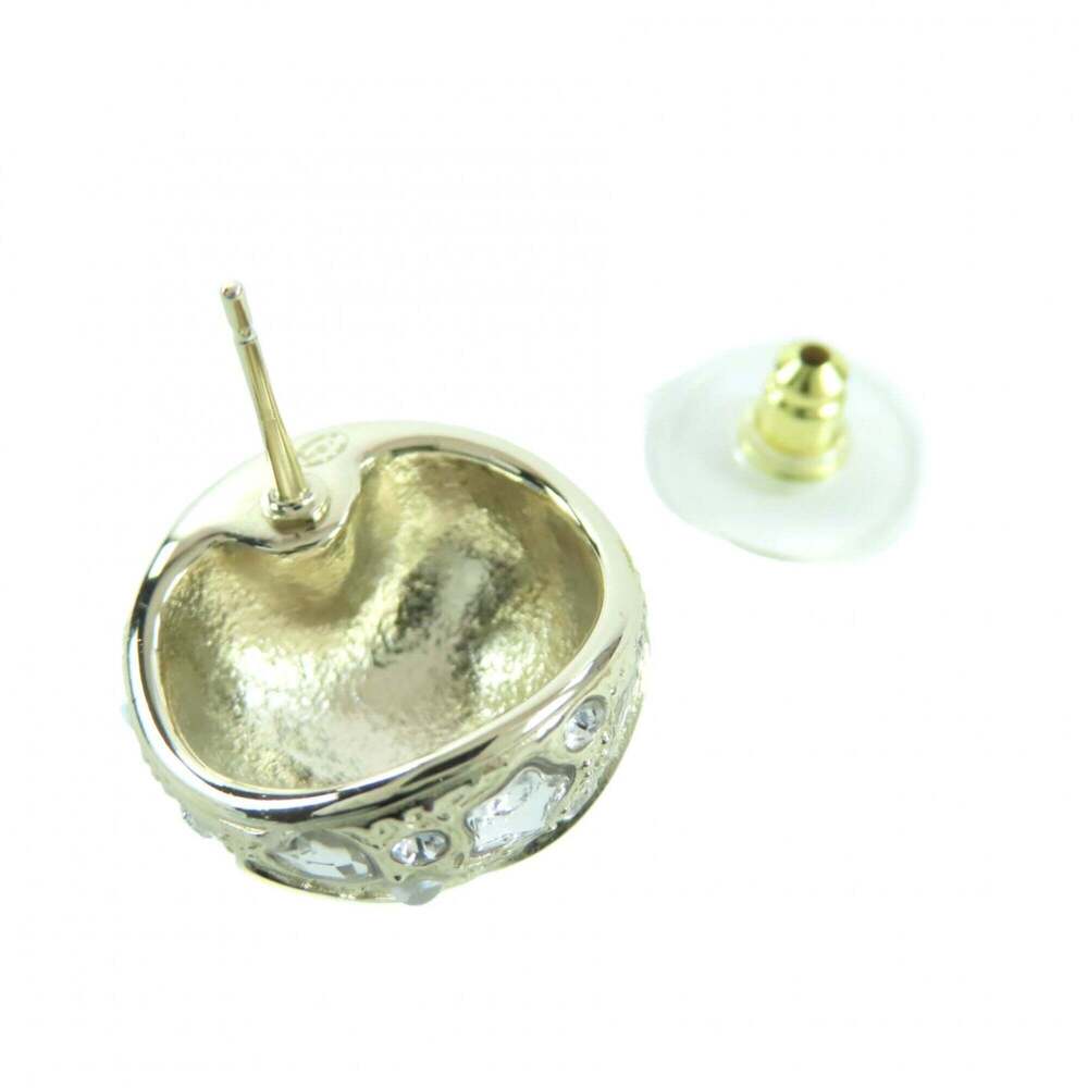 CHANEL Authentic Gold Heart Earrings - Picture 5 of 6